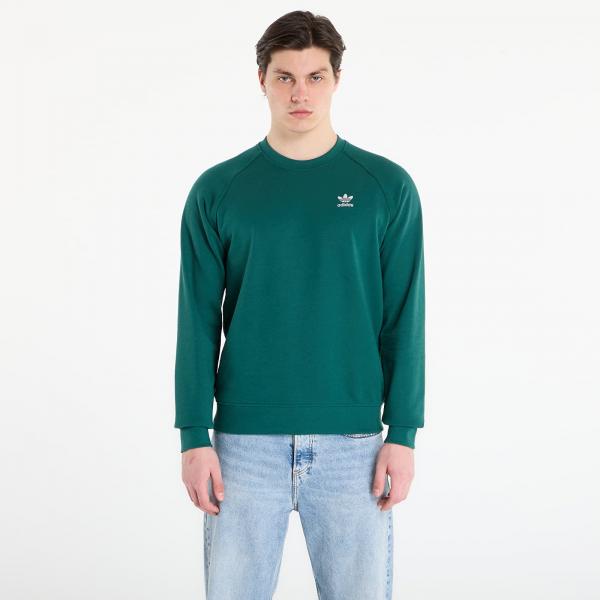 Mikina adidas Trefoil Essentials French Terry Crew Sweatshirt Collegiate Green XL