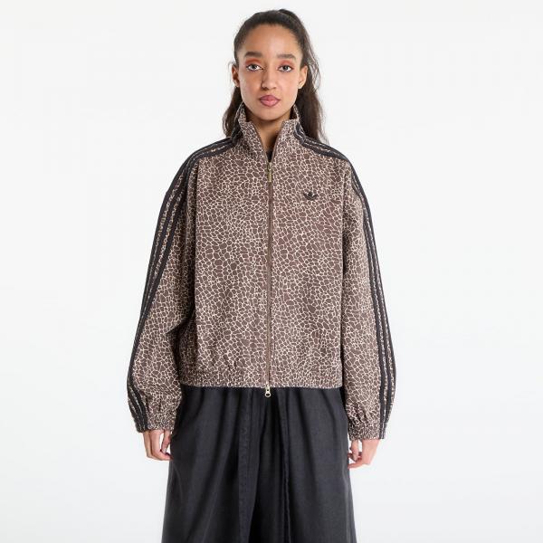 Bunda adidas Firebird Oversized Aop Denim Jacket Earth Strata/ Stone Khaki L