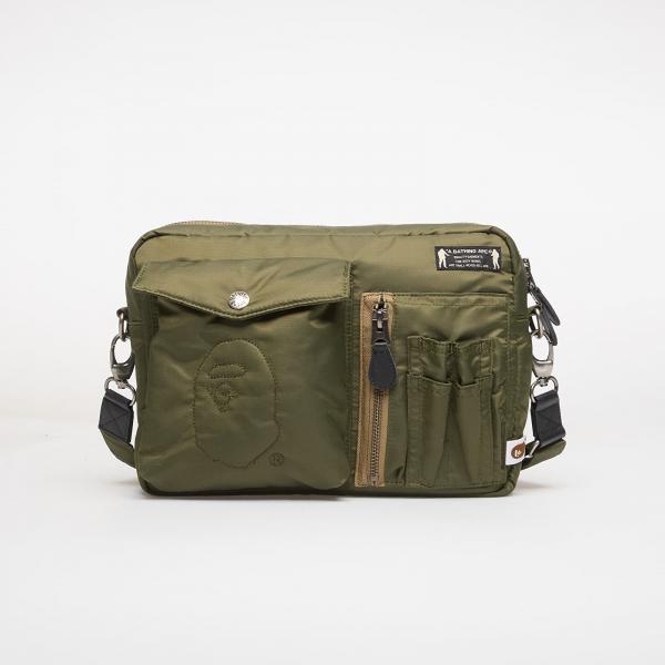 Taška A BATHING APE Padded Shoulder Bag M Olivedrab Universal