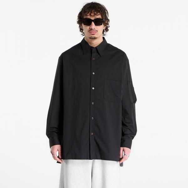 Košile Y-3 Cotton Long Sleeve Shirt Black L