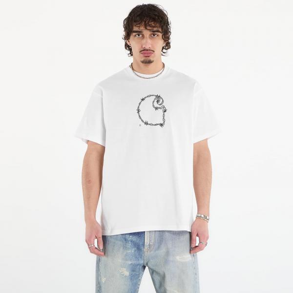 Tričko Carhartt WIP S/S Barbwire C T-Shirt UNISEX White XL