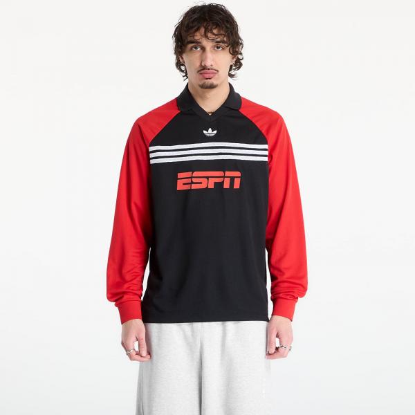 Tričko adidas Sponsored Archive Longsleeve Tee Black/ Better Scarlet S