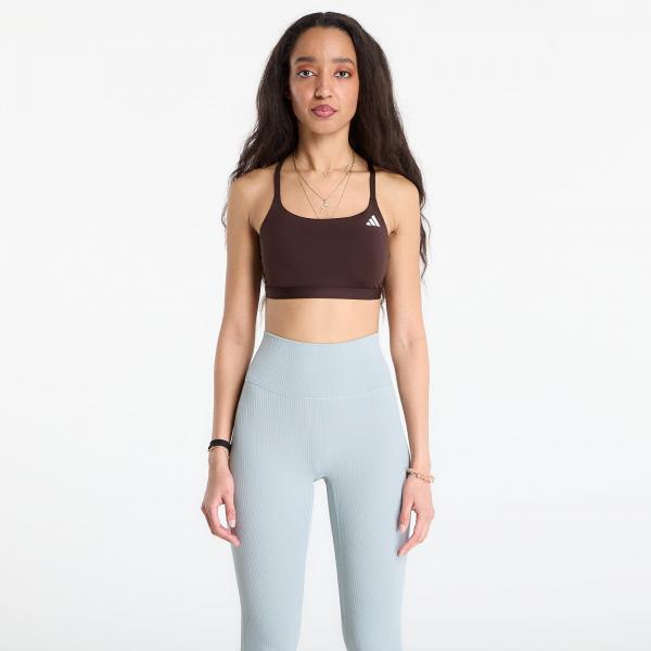 Podprsenka adidas Optime Essentials Workout Light Support Bra Aurora Coffee XS