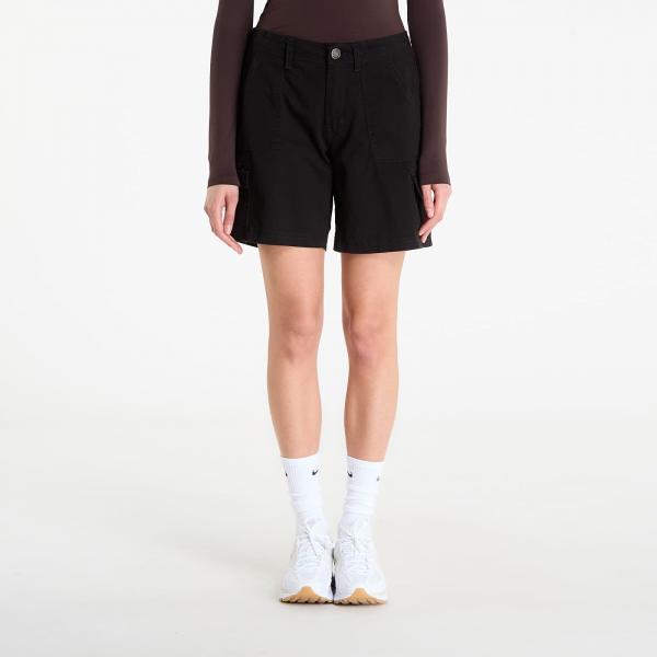 Šortky Urban Classics Ladies Cotton Cargo Shorts Black W30