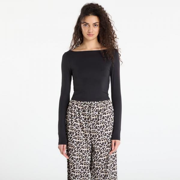 Tričko Urban Classics Ladies Slim Fit Longsleeve Black M
