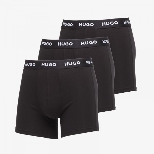 Boxerky Hugo Boss Boxerbr 3-Pack Black M