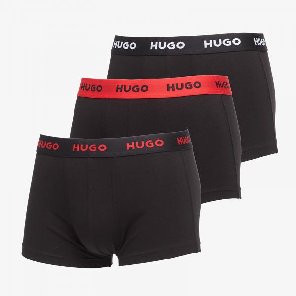 Boxerky Hugo Boss Trunk 3-Pack Black M