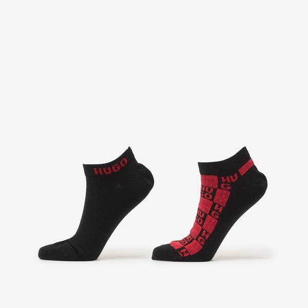 Ponožky Hugo Boss As Aaron Socks 2-Pack Black 40-46