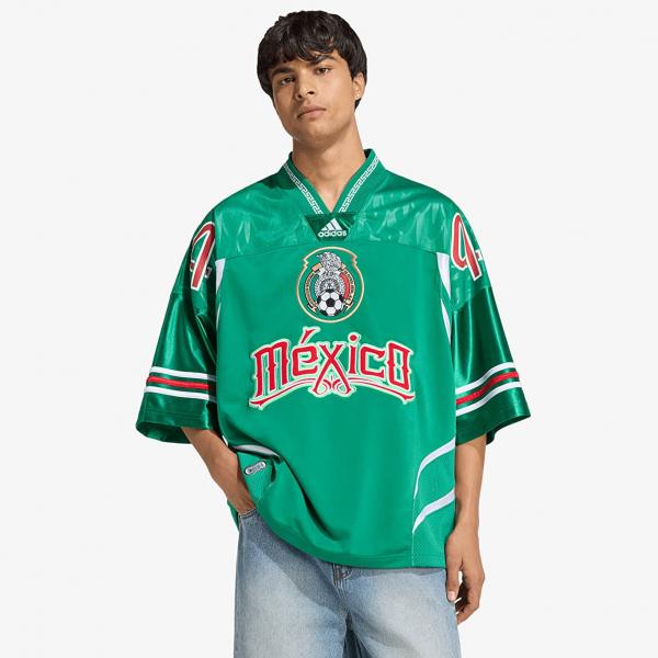 Dres adidas Bringback Remixed Mexico Jersey Bold Green/ White/ Better Scarlet L