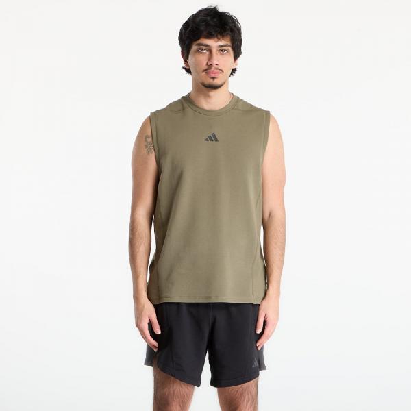 Tričko adidas D4T X Sleeveless Tank Top Olive Strata L