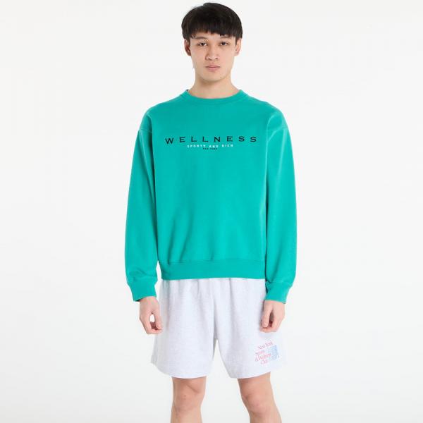 Mikina Sporty & Rich Spellout Embroidered Crewneck UNISEX Spring Green S