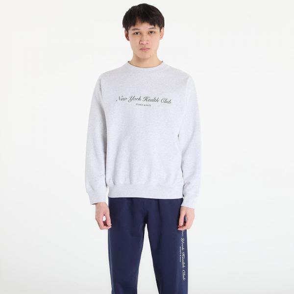 Mikina Sporty & Rich NY Health Club Crewneck UNISEX Heather Gray L