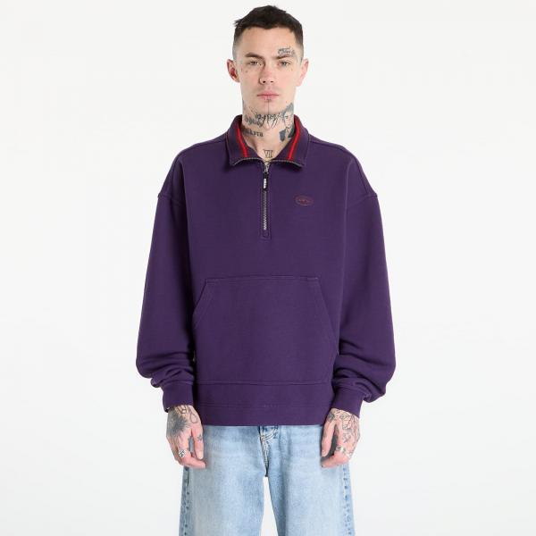 Mikina adidas 90S Alternative Sport Half Zip Graphic Fleece Sweat Aurora Plum M