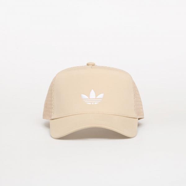 Kšiltovka adidas Adicolor Classic Curved Foam Trucker Cap Stone Khaki OSFM