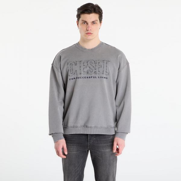 Tričko DIESEL S-Boxt-Raw-V1 Sweat-Shirt Steeple Gray L