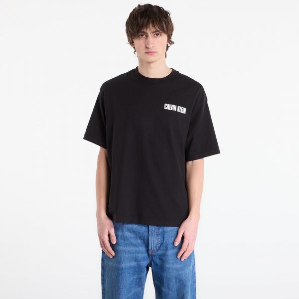 Tričko Calvin Klein Jeans Ss 16S Ck Vert Logo Tee Black XL