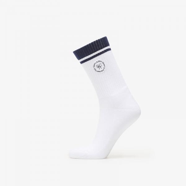 Ponožky Sporty & Rich SRHWC Socks White/ Dark Navy Universal
