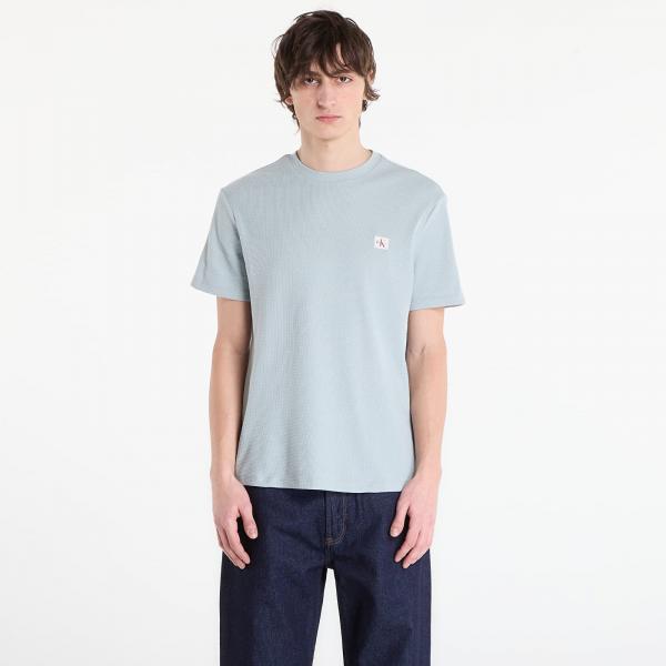 Tričko Calvin Klein Jeans Ss Waffle Badge Crew Tee Gray S