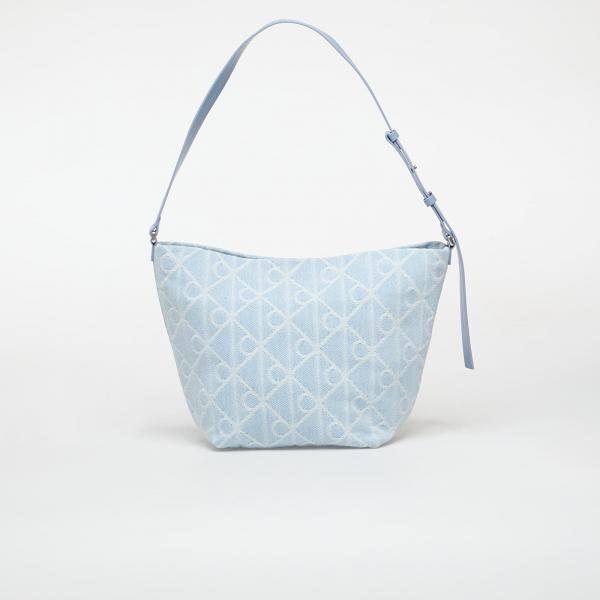 Kabelka Calvin Klein Emblem Aop Denim Bucket Blue Universal