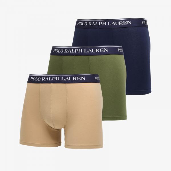 Boxerky Ralph Lauren Boxer Brief-3 Pack Boxer Brief Blue S