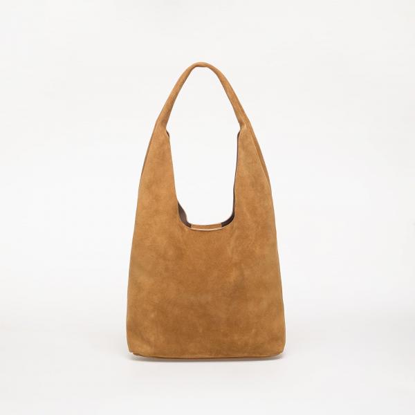 Kabelka Calvin Klein Slouchy Suede Leather Brown Universal