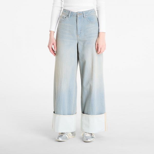 Kalhoty adidas Vintage Wide Leg Jeans Light Denim/ Off White W30/L30