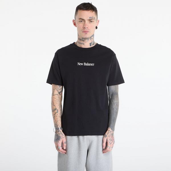 Tričko New Balance N Collage T-Shirt Black S