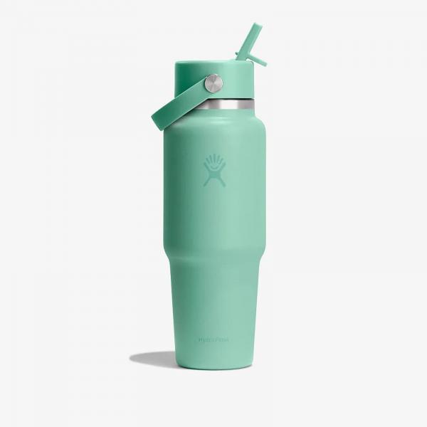 Láhev Hydro Flask 946ml Wide Flex Straw Travel Bottle Mermaid Green Universal