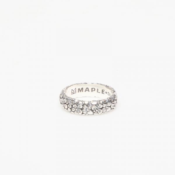 Prsten MAPLE Floral Band Silver 925 9
