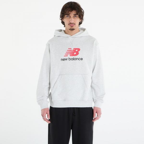 Mikina New Balance Athletics French Terry Logo Hoodie Ash Heather L