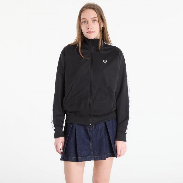 Mikina FRED PERRY Taped Track Jacket Black 40