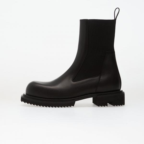Tenisky Rick Owens Leather Boots - Beatle Gabe Black EUR 43