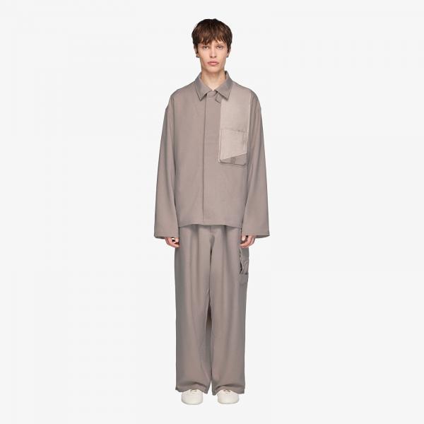 Kalhoty Y-3 Sport Uniform Straight Trousers Light Brown/ Black L