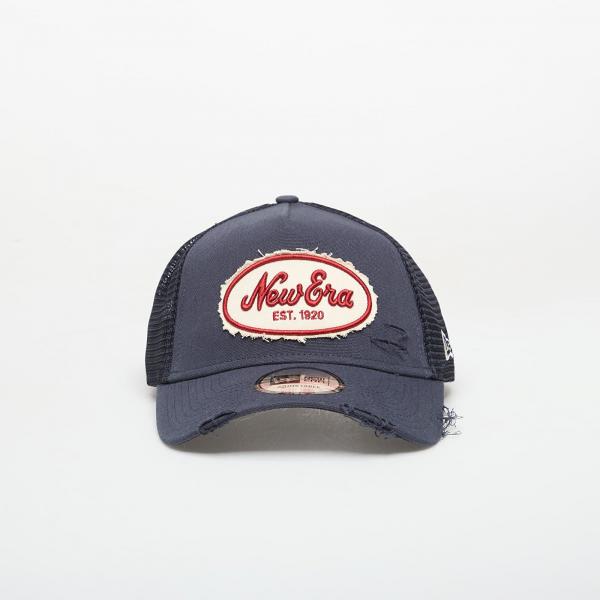 Kšiltovka New Era 9FORTY Af Trucker Oval Canvas Distress Navy Universal