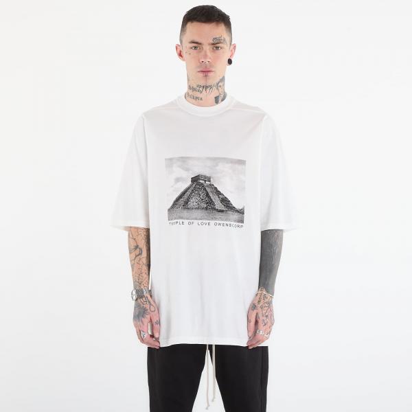 Tričko Rick Owens DRKSHDW Jumbo Ss T-Shirt Milk/ Black L