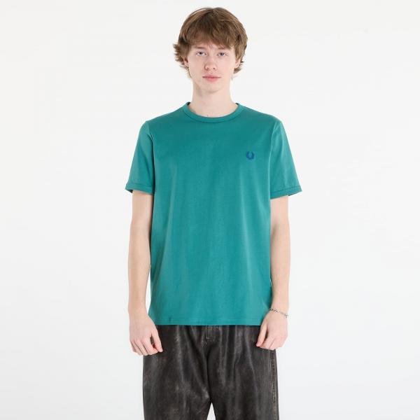 Tričko FRED PERRY Ringer T-Shirt Deep Mint L