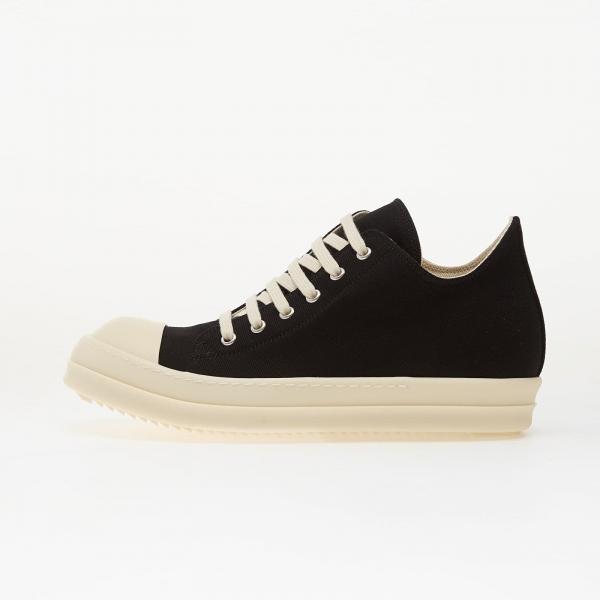 Tenisky Rick Owens DRKSHDW Denim Shoes - Low Sneaks Black/ Milk/ Milk EUR 42