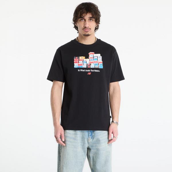 Tričko New Balance Boxes T-Shirt Black L