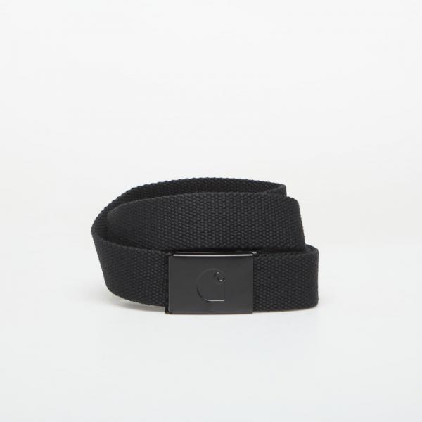 Pásek Carhartt WIP C-Logo Belt Tonal Black/ White Universal
