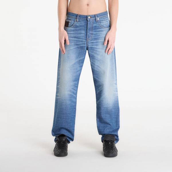 Džíny Umbro by SlamJam Checked Jeans Blue L