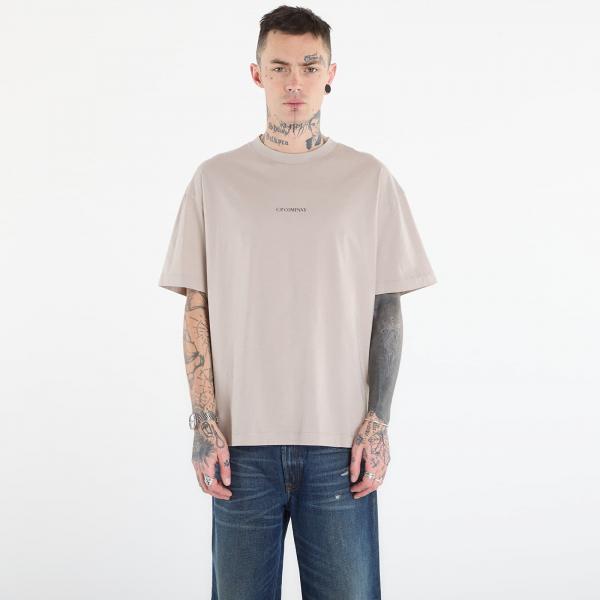 Tričko C.P. Company 30/1 Jersey Short Sleeve Logo T-Shir Multi/ Peacoat XL