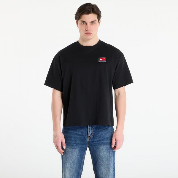 Tričko Nike Life Men's Short-Sleeve Boxy Knit Top Black XS