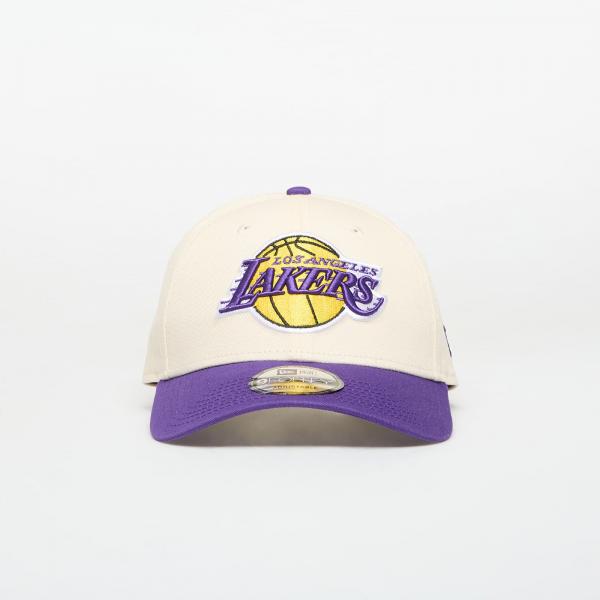 Kšiltovka New Era 9FORTY Los Angeles Lakers NBA Colourblock Light Cream/ Official Team Color Universal