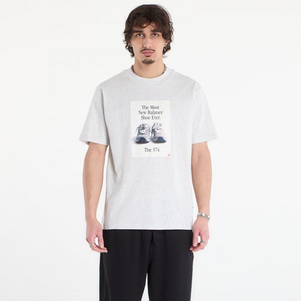 Tričko New Balance 574 Ad T-Shirt Ash Heather XL