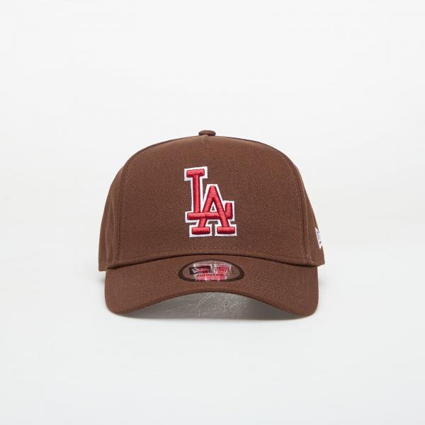 Kšiltovka New Era 9FORTY Aframe Mlb Outline Script Los Angeles Dodgers Brown Universal