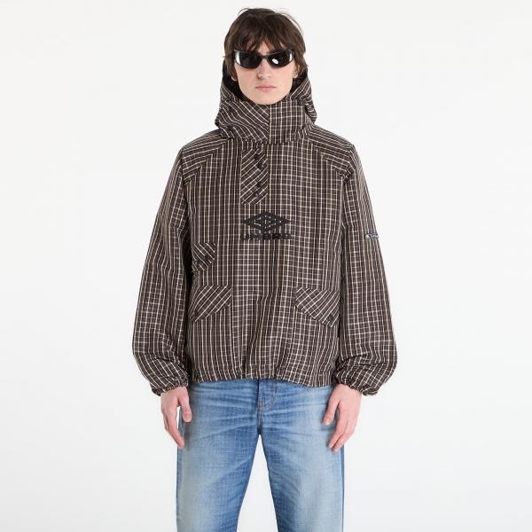 Bunda Umbro by SlamJam Check Smock Anorak Beige/ Dark Brown XL