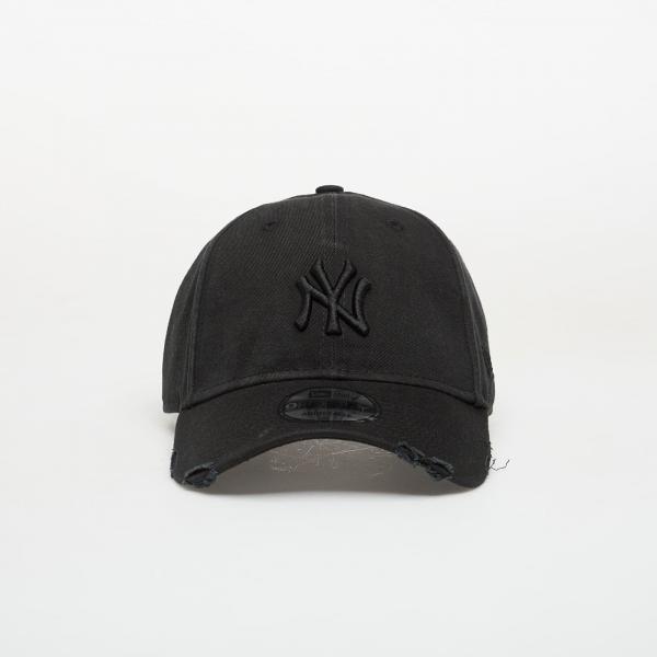 Kšiltovka New Era 9FORTY MLB Wash Distress New York Yankees Black Universal