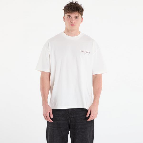 Tričko AllSaints Underground Ss Crew Ashen White/ Dakota M