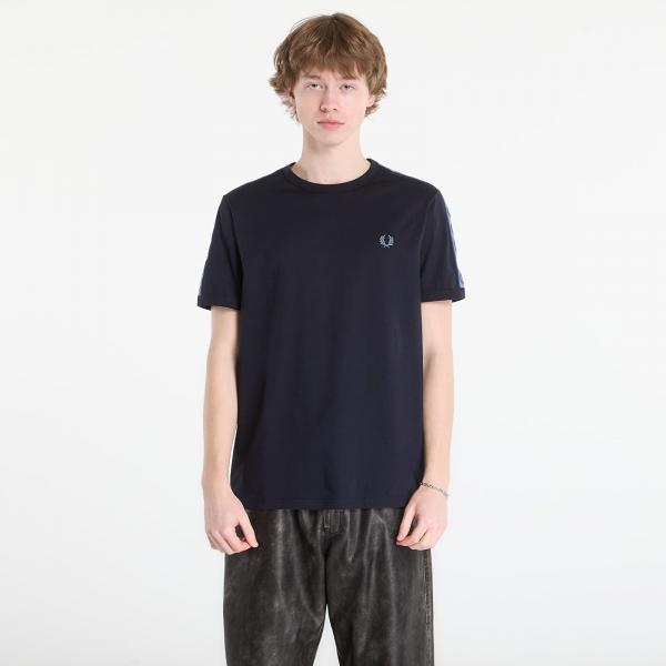 Tričko FRED PERRY Contrast Tape Ringer T-Shirt Navy/ Ace Blue XL