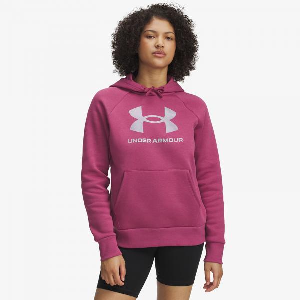 Mikina Under Armour Rival Flc Shimmer Hdy Red XS